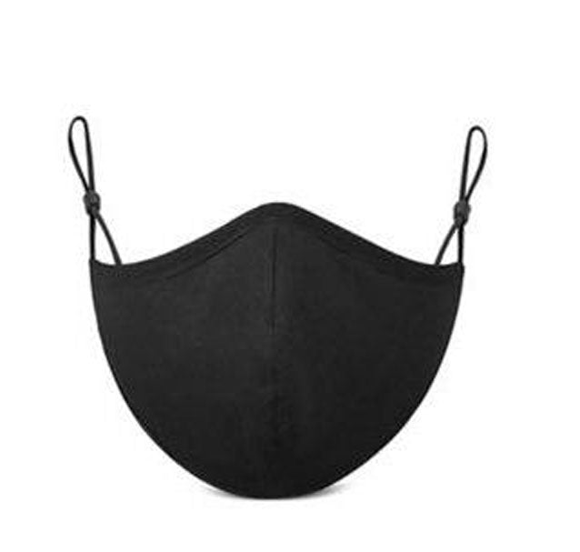 Eco-Friendly Dual Protection Reusable Silverdur Face Covering in Black or White